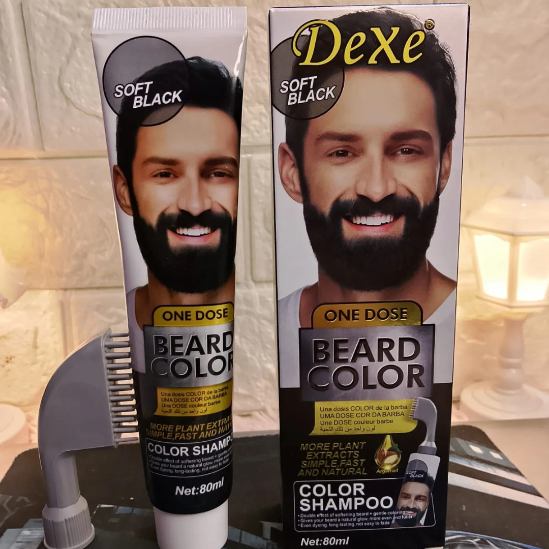 Untitled design (12) Dexe One Dose Beard Color Shampoo - Image 1